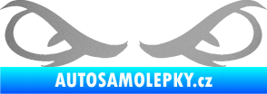 Samolepka Oči 001 stříbrná metalíza