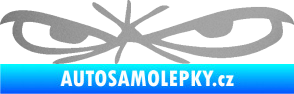 Samolepka Oči 002 levá stříbrná metalíza