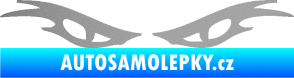 Samolepka Oči 003  stříbrná metalíza