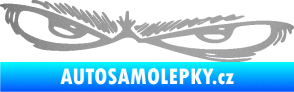 Samolepka Oči 005 levá stříbrná metalíza