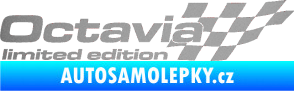 Samolepka Octavia limited edition pravá stříbrná metalíza