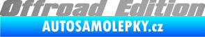 Samolepka Offroad edition 002 nápis stříbrná metalíza