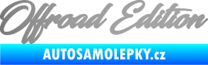 Samolepka Offroad edition 003 nápis stříbrná metalíza