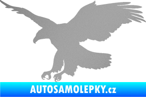 Samolepka Orel 013 levá stříbrná metalíza