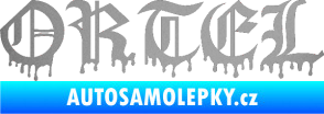 Samolepka Ortel stříbrná metalíza