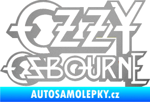 Samolepka Ozzy Osbourne 001 stříbrná metalíza