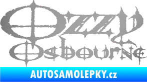 Samolepka Ozzy Osbourne 002 stříbrná metalíza