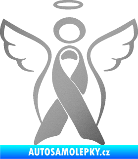 Samolepka Památeční andělíček memory stříbrná metalíza