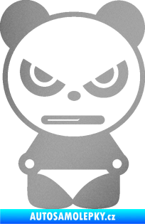 Samolepka Panda boy stříbrná metalíza