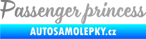 Samolepka Passenger Princess 001 nápis stříbrná metalíza