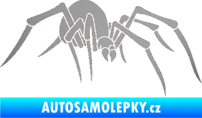 Samolepka Pavouk 002 - pravá stříbrná metalíza