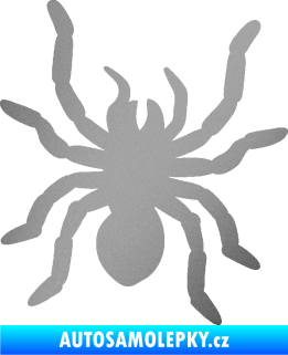 Samolepka Pavouk 014 pravá stříbrná metalíza