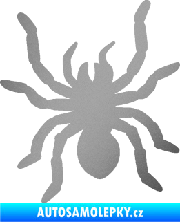 Samolepka Pavouk 014 levá stříbrná metalíza