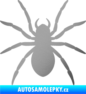 Samolepka Pavouk 015 stříbrná metalíza