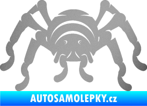 Samolepka Pavouk 018 stříbrná metalíza