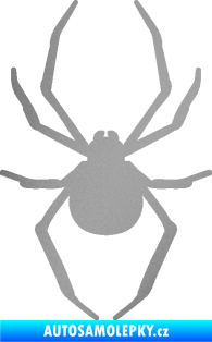 Samolepka Pavouk 021 stříbrná metalíza