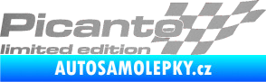 Samolepka Picanto limited edition pravá stříbrná metalíza