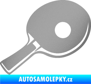 Samolepka Ping pong pálka pravá stříbrná metalíza