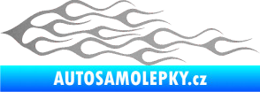Samolepka Plameny 052 stříbrná metalíza