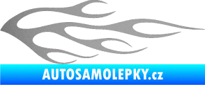 Samolepka Plameny 058 stříbrná metalíza