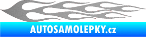 Samolepka Plameny 061 stříbrná metalíza