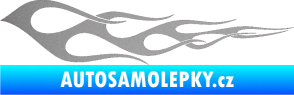 Samolepka Plameny 073 stříbrná metalíza