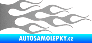 Samolepka Plameny 088 stříbrná metalíza