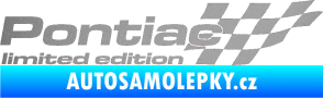 Samolepka Pontiac limited edition pravá stříbrná metalíza