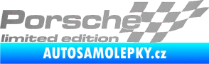 Samolepka Porsche limited edition pravá stříbrná metalíza