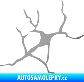 Samolepka Prasklina 004 stříbrná metalíza