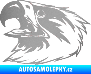 Samolepka Predators 020 levá stříbrná metalíza