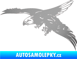 Samolepka Predators 029 levá stříbrná metalíza