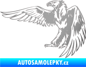 Samolepka Predators 030 levá stříbrná metalíza