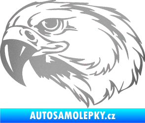 Samolepka Predators 031 levá stříbrná metalíza
