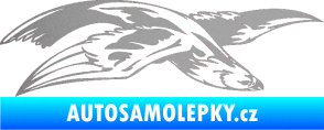 Samolepka Predators 032 pravá stříbrná metalíza