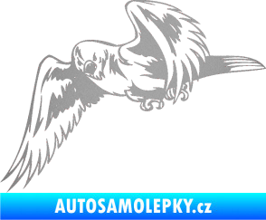 Samolepka Predators 036 levá stříbrná metalíza