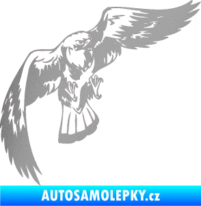 Samolepka Predators 041 pravá stříbrná metalíza