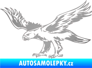 Samolepka Predators 043 levá stříbrná metalíza