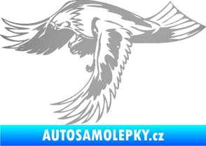 Samolepka Predators 048 levá stříbrná metalíza