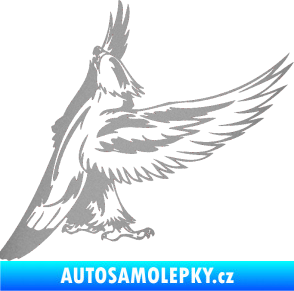 Samolepka Predators 054 pravá orel stříbrná metalíza