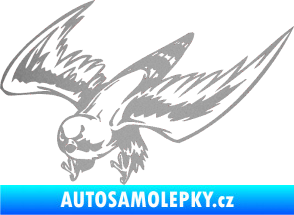 Samolepka Predators 056 levá stříbrná metalíza