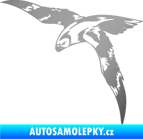 Samolepka Predators 062 levá stříbrná metalíza