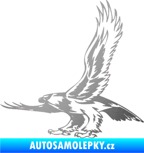 Samolepka Predators 068 levá stříbrná metalíza