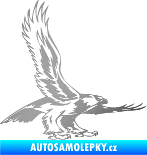 Samolepka Predators 068 pravá stříbrná metalíza