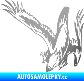 Samolepka Predators 069 levá stříbrná metalíza
