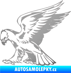 Samolepka Predators 072 levá stříbrná metalíza