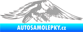 Samolepka Predators 074 pravá stříbrná metalíza