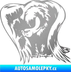 Samolepka Predators 083 levá sup stříbrná metalíza