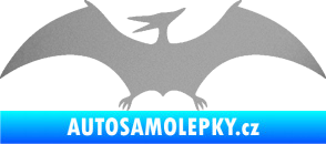 Samolepka Pterodactylus 001 levá stříbrná metalíza