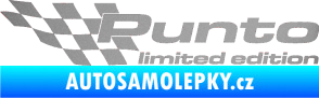 Samolepka Punto limited edition levá stříbrná metalíza